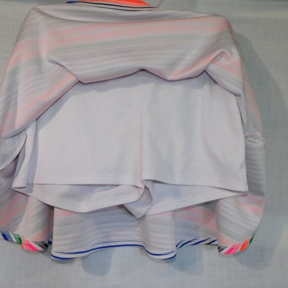 Justice Girls 18 / XL Multicolor Striped Casual Athletic Skort - Picture 9 of 9